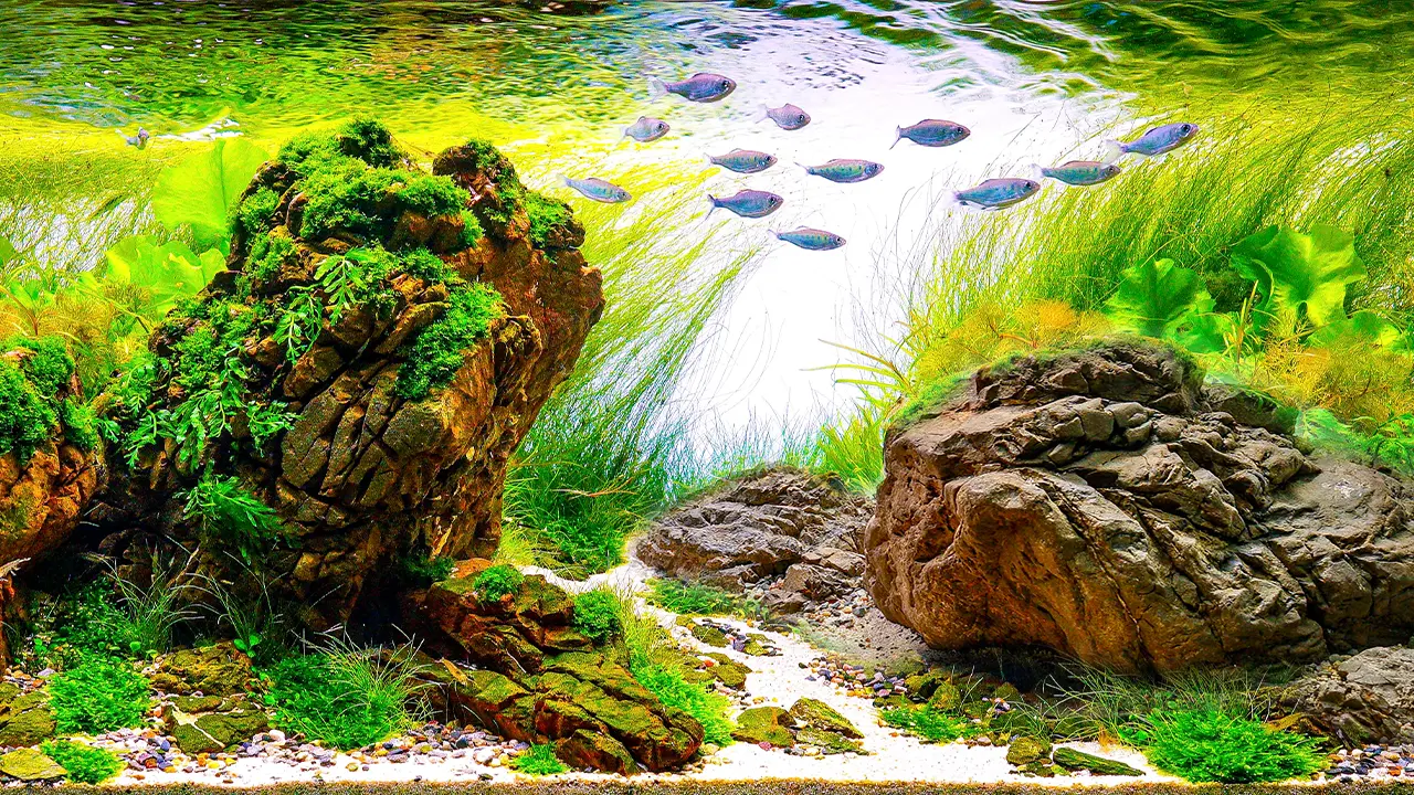 Aquascaping steps Golden Hour IAPLC 2025 Honor Prize - Tom Ryan / Great Britain