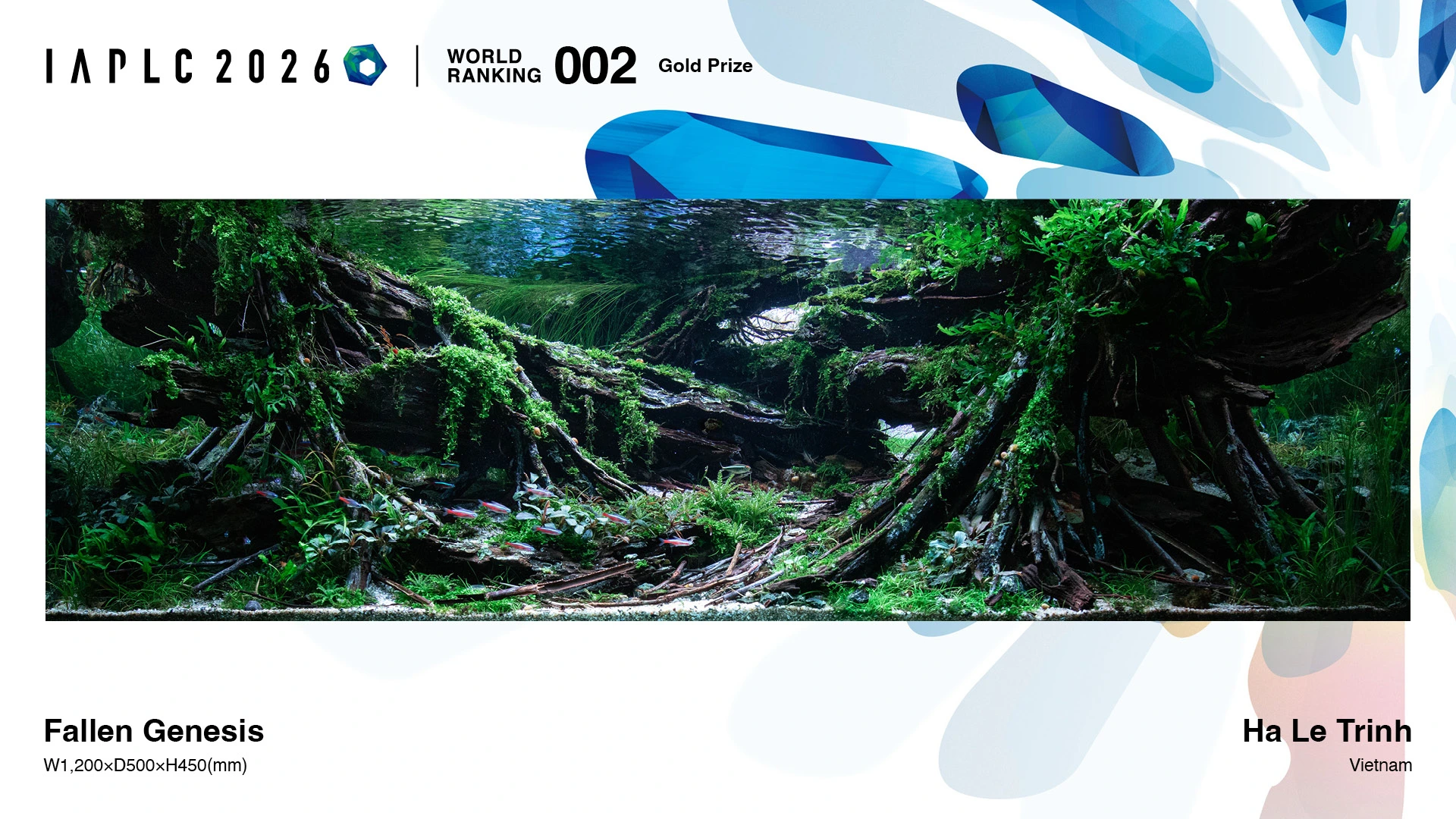 Fallen Genesis by Ha Le Trinh of Vietnam, Gold Prize and world rank 2 at IAPLC 2026.