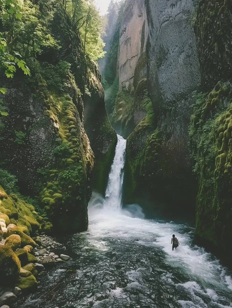 Wahclella Falls, Oregon