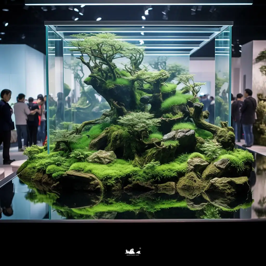 Stunning aquascapes created by AI-generated