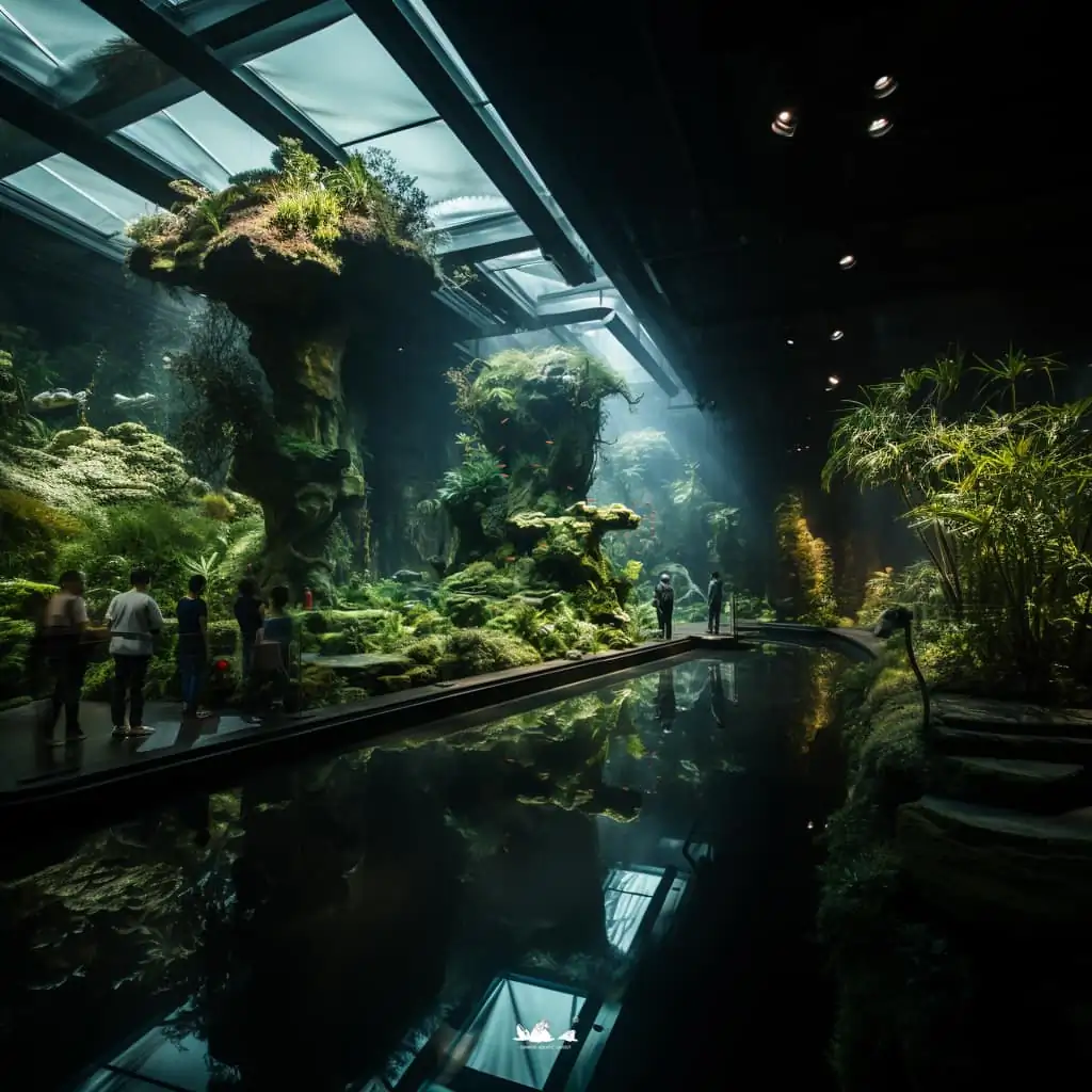 Stunning aquascapes created by AI-generated