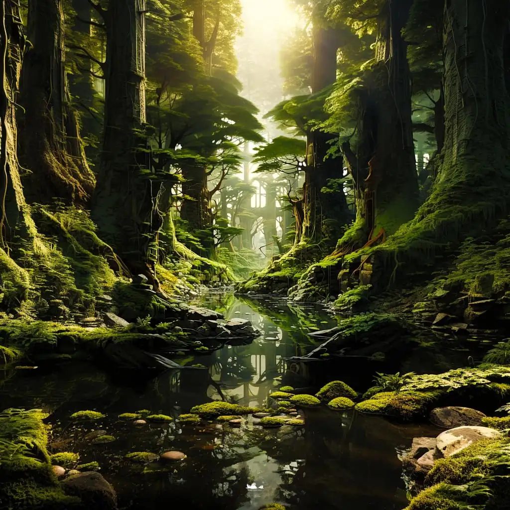 Stunning aquascapes created by AI-generated