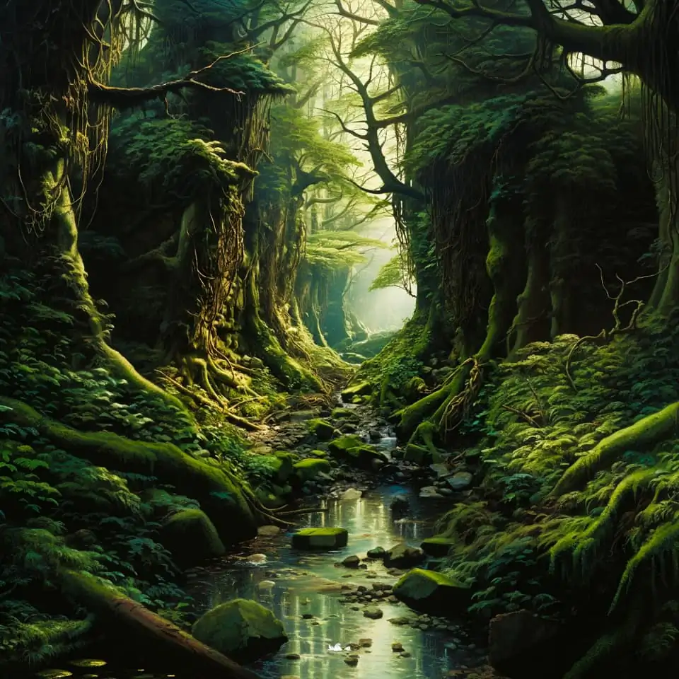Stunning aquascapes created by AI-generated