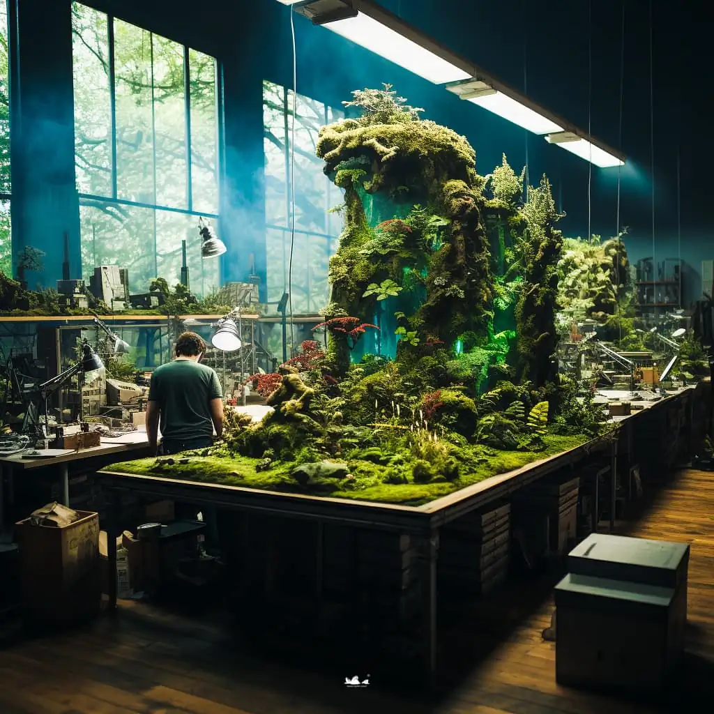Stunning aquascapes created by AI-generated