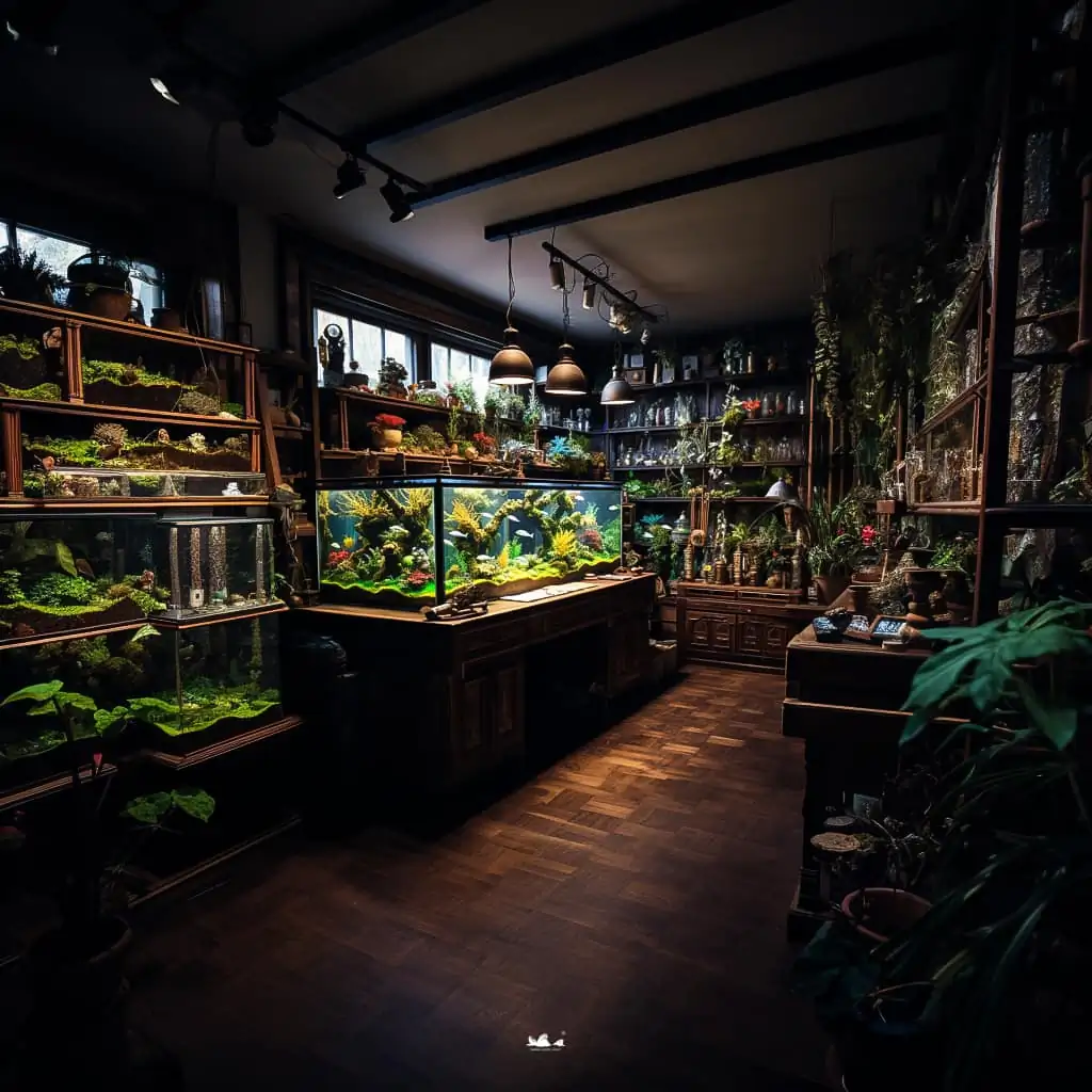 Stunning aquascapes created by AI-generated
