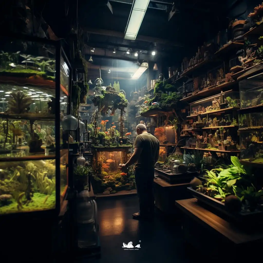 Stunning aquascapes created by AI-generated