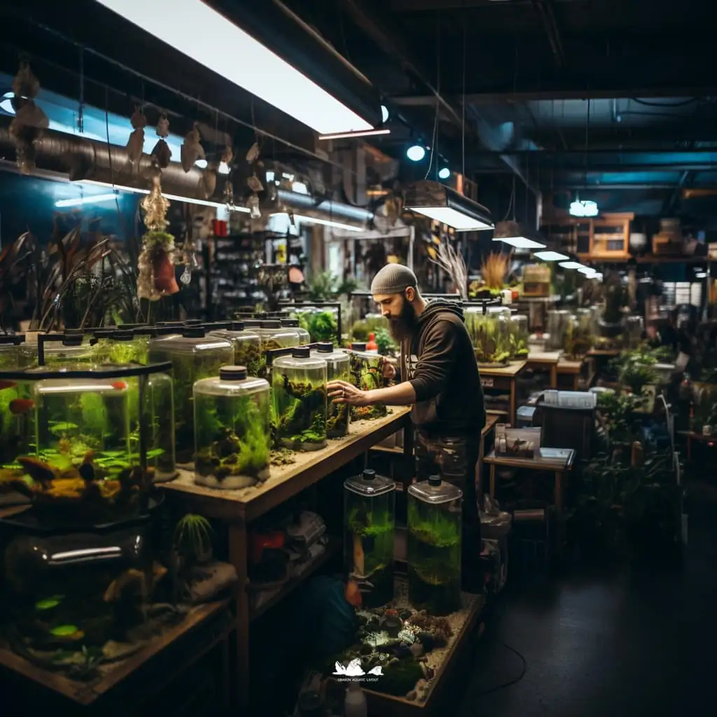 Stunning aquascapes created by AI-generated