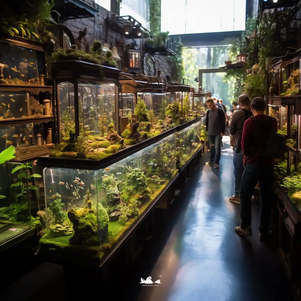 Stunning aquascapes created by AI-generated