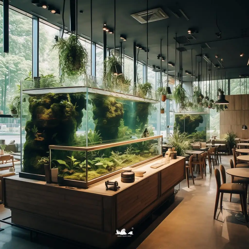 Stunning aquascapes created by AI-generated
