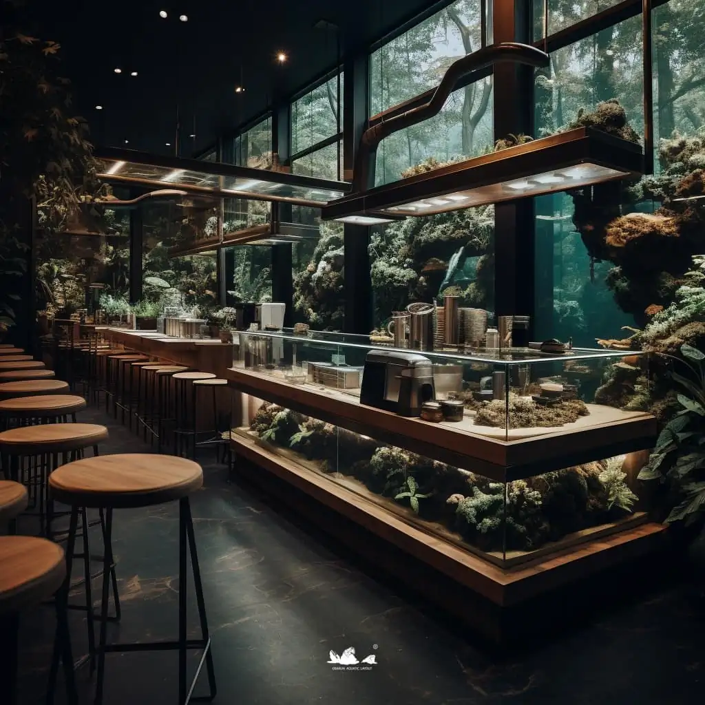 Stunning aquascapes created by AI-generated