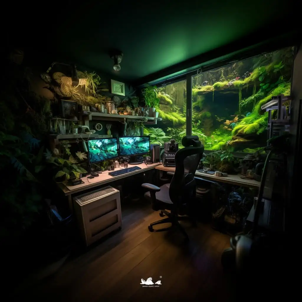 Stunning aquascapes created by AI-generated
