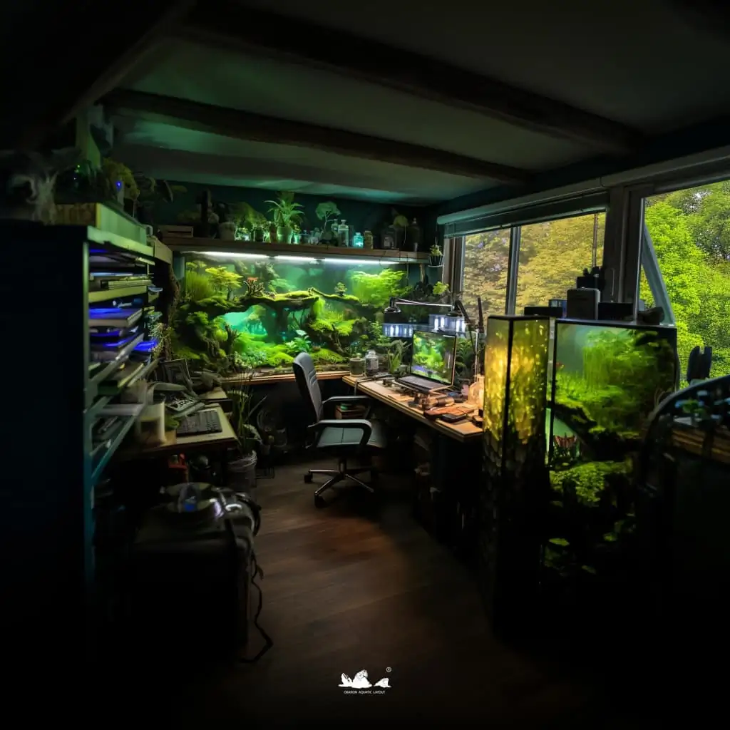 Stunning aquascapes created by AI-generated
