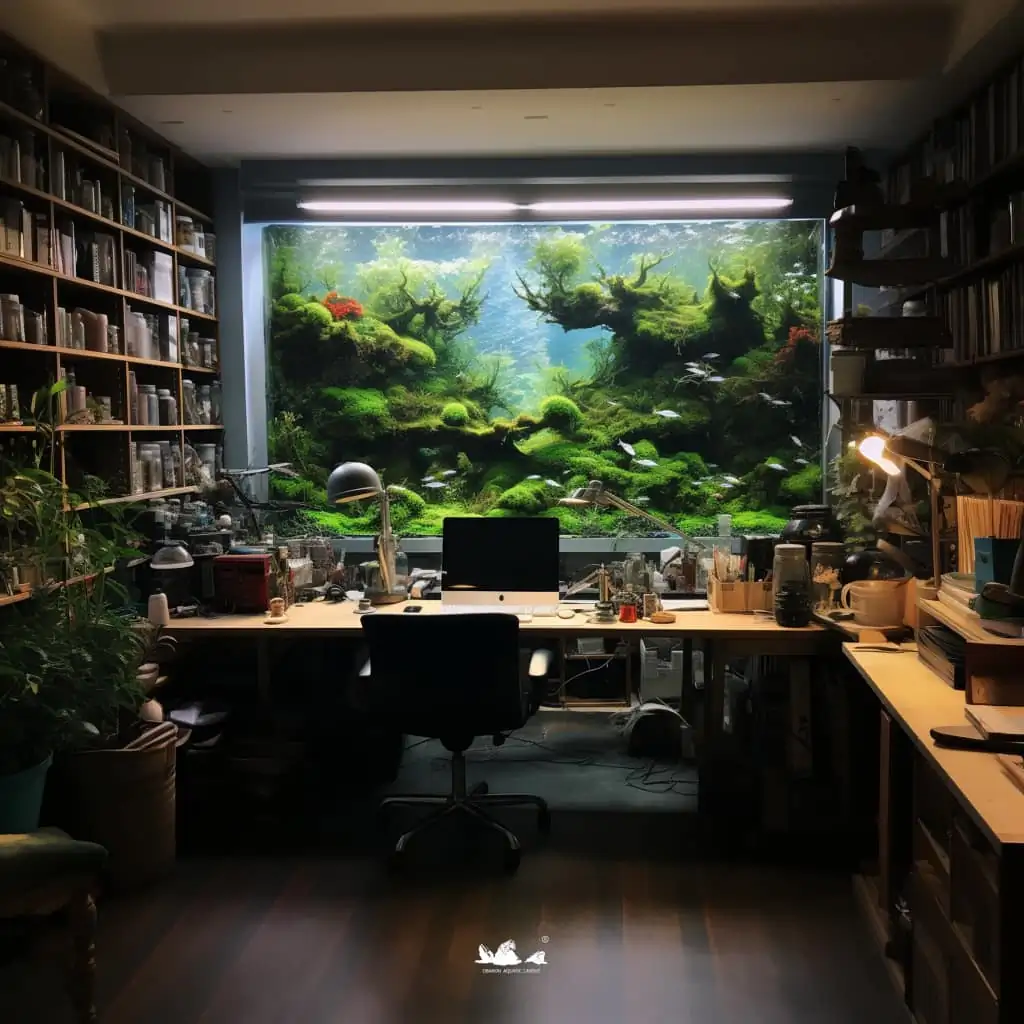 Stunning aquascapes created by AI-generated