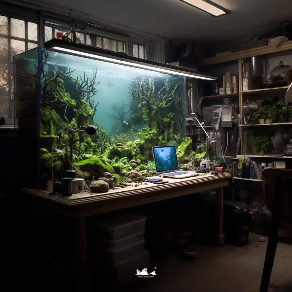 Stunning aquascapes created by AI-generated