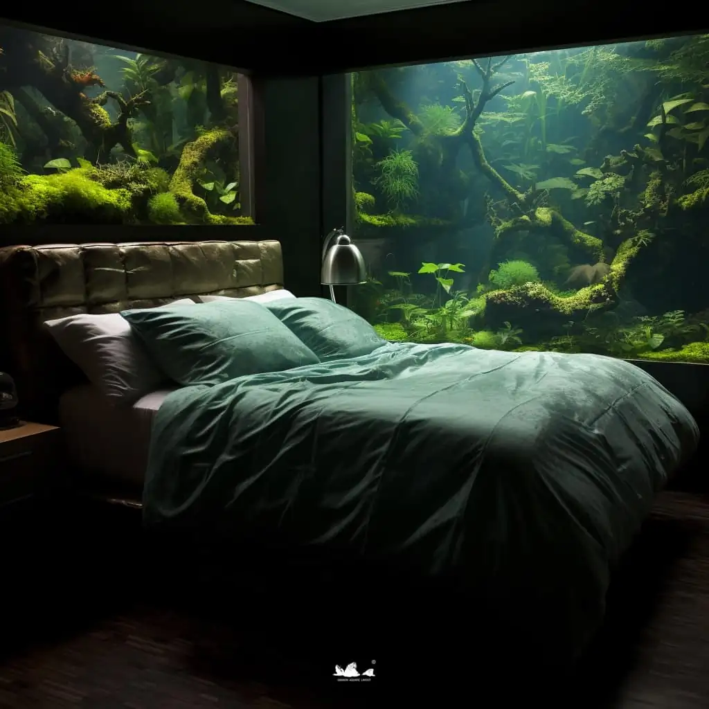 Stunning aquascapes created by AI-generated